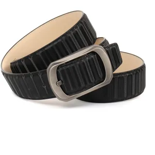 Anthoni Crown Ledergürtel schwarz 85