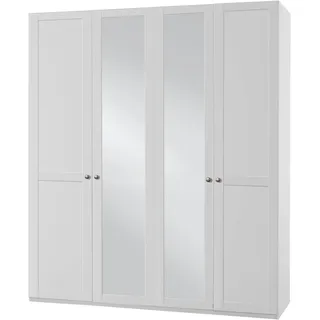 WIMEX Kleiderschrank New York mit Spiegeltüren 180 x 208 x 58 cm Weiß