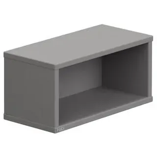 Paidi Wandboard , Grau, Schieferfarben , Holzwerkstoff , 40x18.5x18.7 cm , Blauer Engel, Goldenes M , Wohnzimmer, Regale, Wandboards