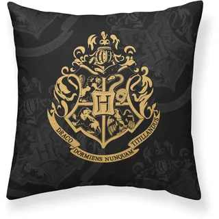 Belum Kissenbezug Harry Potter, Kissenbezug, 100% Baumwolle, 50 x 50 cm, Modell Hogwarts Black A