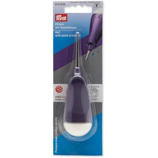 Prym 610935, Pfriem, ergonomische Ahle, Pflaumenblau/Weiß