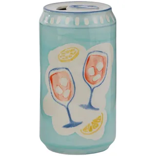 Butlers Vase Beverage "Dose" ; Blau , Keramik , 12 cm , Dekoration, Vasen, Keramikvasen