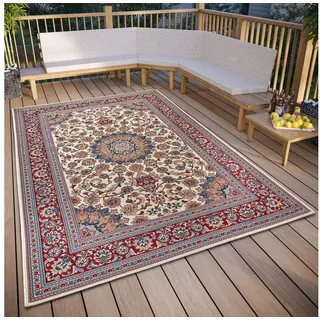 HANSE HOME Teppich »Kadi« rechteckig 3 mm Höhe In-& Outdoor, Teppich, Wetterfest, Balkon, Garten, Wohnzimmer, Orient, rot