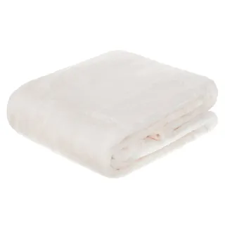 Brandsseller Felldecke Kuscheldecke Nerzfelloptik - 180 x 220 cm | 1450g - Creme-Weiß