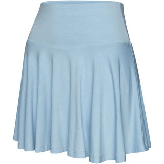 Skort, Damen, Gr. L (44/46), blau (hellblau), Single Jersey, Obermaterial: 95% Viskose, 5% Elasthan, VIVANCE ACTIVE BY LASCANA, Basic, lässig geschnitten ca. Mitte Oberschenkel, Röcke Skort, Tellerrock mit integrierter Shorts für Fitness, Sport und Freizeit, Topseller