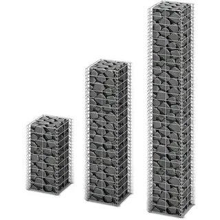 vidaXL Gabionen-Set 3-tlg. 25 × 550 × 25 cm