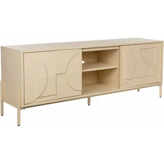 Zuiver Faces Sideboard Eisen/Eiche Beige 160x40 cm