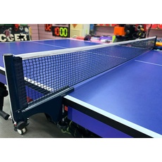 JINTN Tischtennisnetz aus Polyester, professionell, Ersatzzubehör für Tischtennis, tragbar, für Innen- und Außenbereich, Schwarz, 180 cm x 15 cm