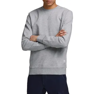 JACK & JONES Basic Sweatshirt Light Grey Melange / Regular Fit XS