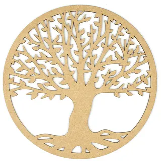 CONTRAXT Baum des Lebens wanddeko holz. Lebensbaum wanddeko deko baum des lebens spirituelle deko wand holz Vintage Garten deko Meditation Mandala wandbild Nicht-Metall (Baum des Lebens, MDF)
