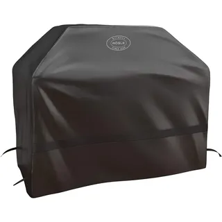 RÖSLE Abdeckhaube BBQ-Station MAGNUM G4/PRO G4, Hochwertige Schützhülle aus 100% Polyester, mit praktischem Klettverschluss zum Fixieren, wasserdicht, Schwarz