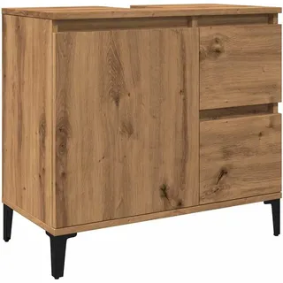 vidaXL Waschbeckenunterschrank Artisan-Eiche 65x33x60 cm Holzwerkstoff - Braun