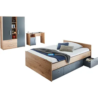 Arthur Berndt »Alessio« Set, Kleiderschrank mit Schubfächern, Regalelement, geräumiger Auszug, 4 Stk. tlg. mit Melamin-Oberfläche,