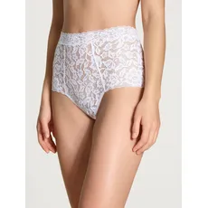 CALIDA High-Waist-Slip »Natural Comfort Lace«, aus Blumenspitze, weiß