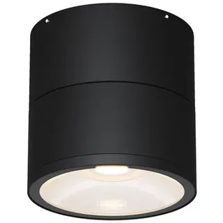 Licht-Erlebnisse LED Deckenspot außen rund Ø 9 cm IP54 schwenkbar Grau 3000 k lm