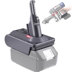 URUN für Dyson V8 Akku Adapter, MT18V8 Konvertiert für Makita 18V Lithium Akku Kompatibel für Dyson V8 Staubsauger 21,6V Staubsauger SV10 Absolute Animal Motorhead (Nur Adapter)