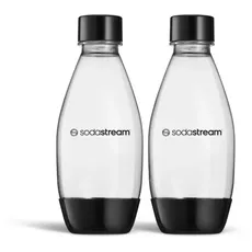 SodaStream DWS Fuse -juomapullo, musta, 2 kpl, Wassersprudler Zubehör, Schwarz