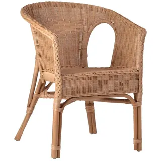 MiaMöbel Rattanstuhl 'Mina' 57 x 75 x 56 cm honig