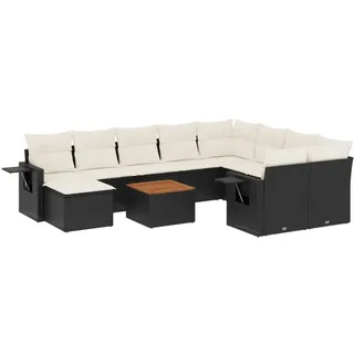 VidaXL 3224852, Cremefarben, Rattan, Stahl, Akazienholz, 110 kg, Erwachsene & Kinder, 550 mm, 550 mm - Creme