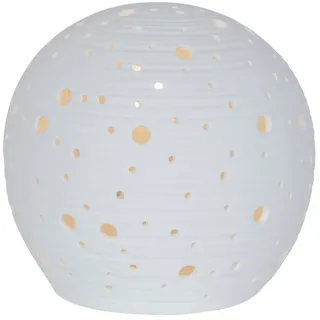 levandeo Tischlampe Rund Weiß