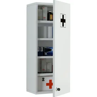 VCM my bath Medizinschrank Medasa L ohne Füllung Weiß