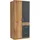 Drehtürenschrank Click 90 x 199 x 58 cm Grau