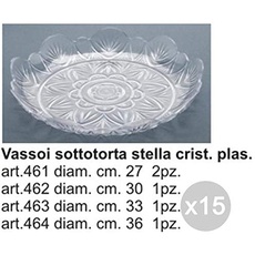 Glooke Selected Kristall-Tablett X1 Durchmesser 33463 Zubehör für die Küche und die Tisch, Mehrfarbig, 15 Stück