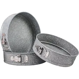 Cheffinger 3 Tlg. Backform aus Edelstahl ø24-26-28 cm für Kuchen und Torten - Antihaft