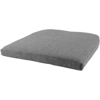 ebuy24 Sitzkissen Grau , Holzwerkstoff , 48x48x5 cm , Heimtextilien, Wohntextilien, Sitzkissen