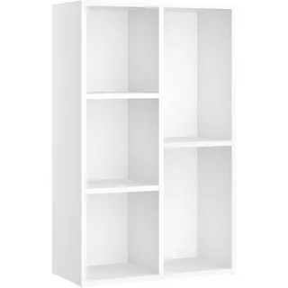 Songmics Bücherregal 5 Fächer LBC25WT Weiß