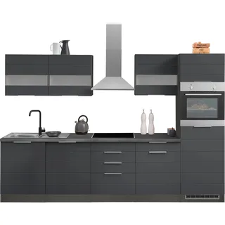 kochstation Küchenzeile KS-Luhe 300 cm grau
