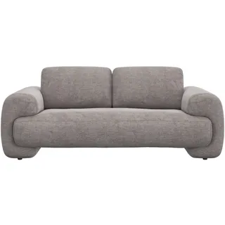 FLEXLUX 2,5-Sitzer »Molino Designsofa, Polstersofa, Einzelsofa, Couch« Kaltschaum & Stahl-Wellen für erstklassigen Sitzkomfort, Füsse Schwarz, beige