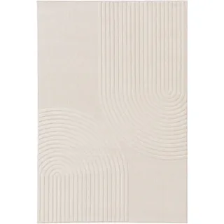 Kunstloft Outdoorteppich Taro Cream 80x150 cm , Beige , Kunststoff , Rechteckig , 80x1 cm , Gots , wasserabweisend , Teppiche und Böden, Teppiche, Outdoorteppiche