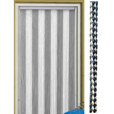 Bild von Türvorhang Korda 60 × 190 cm weiß/silber