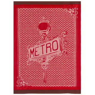 COUCKE Geschirrtuch aus Baumwoll-Jacquard, Bedruckt, 50 x 75 cm, Metro-Panel
