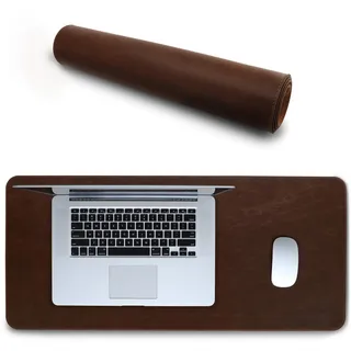 Londo Leder Verlängerter Mouspad, Multifunktionale Schreibtischunterlage - Rutschfesten Unterseite, Glatte Oberfläch