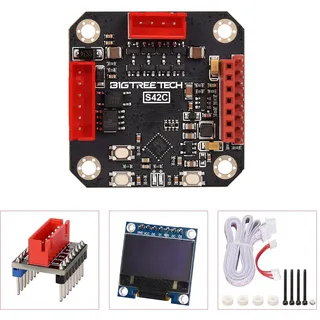 BIGTREETECH S42C V1.1 High Speed Closed Loop Driver Control Board | 42 Stepper Motor Prevent Multi-Step and Losing Steps with Low Heat Generation for 3D Printer