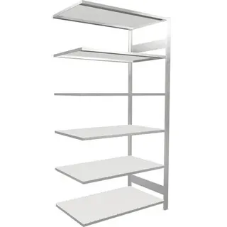 Büroregal Anbauregal Aktenregal Ordnerregal Schulte Lagertechnik grau 200 x 100
