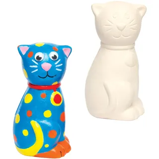 Baker Ross Keramik Spardose Katze 12 cm
