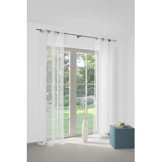 Gardine WIRTH "Heike" Gr. 11, weiß, B:450cm H:120cm, Polyester, Gardinen, Gardine