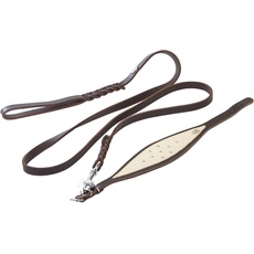 Dingo Waldemar Rutkowski Soft Leder M Set: Hundehalsband + geflochtene Leine S10029, braun