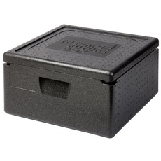 Thermo Future Box Quadratische Thermobx Kühlbox, Transportbox Warmhaltebox und Isolierbox mit Deckel,35 Liter Pizzabox Family ,Thermobox aus EPP (expandiertes Polypropylen)