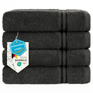 hammetex Handtuchset 4-tlg. grau