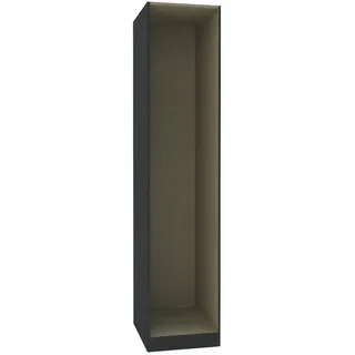 hom'in Hom`in Kleiderschrankkorpus System Unit, Anthrazit, Holzwerkstoff, 45.6x210x56.5 cm, Schlafzimmer, Kleiderschränke, Schranksysteme