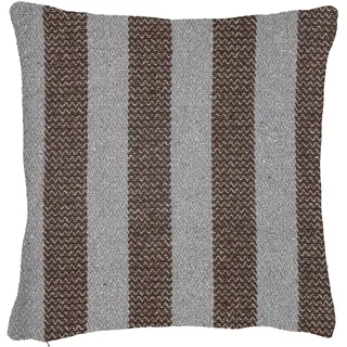 Bloomingville Nann Kissen Braun – Nachhaltiges Dekokissen 40x40 cm aus recycelter Baumwolle, gemütlich & modern für Sofa und Schlafzimmer, 82055425