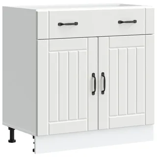 vidaXL Unterschrank Lucca 0 x 0 x 0 cm Weiß