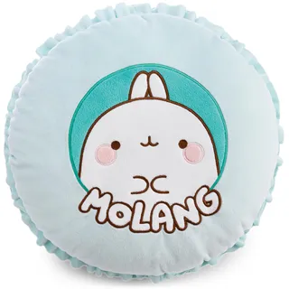 NICI Kissen MOLANG Macaron Ø 35cm - 63304 | Weiches Plüsch-Dekokissen, liebevolles Wohnaccessoire für Kinderzimmer, Sofa & Bett, süße Geschenkidee für Kinder & Fans