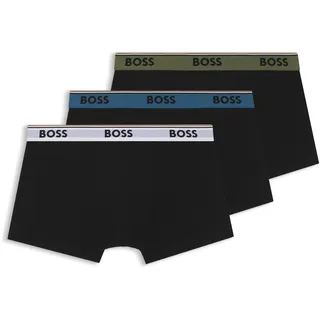 Boss Boxershorts unifarben schwarz L 3er Pack