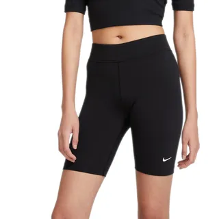 Nike Damen Sportswear Essential Bike Shorts, Black/White, XL