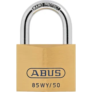 ABUS Abus, Vorhängeschloss, 85WY/50 vs. Schlosskörperbreite 50 mm Messing, verschiedenschließend